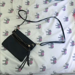 faux leather crossbody bag from Italy